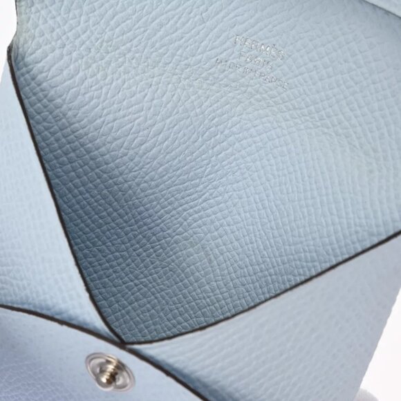 HERMES Blue plum coincase - Picture 9 of 12